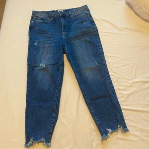 Distressed Blue Jeans (Nicole Miller)